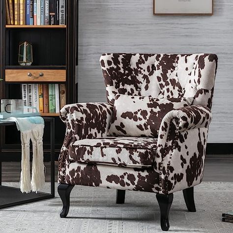 Club Living Room, Western Living Room Decor, Western Living Room, Wingback Accent Chair, Armchair Bedroom, Mid Century Accent Chair, Mid Century Modern Accent Chairs, Tufted Accent Chair, Small Space Bedroom