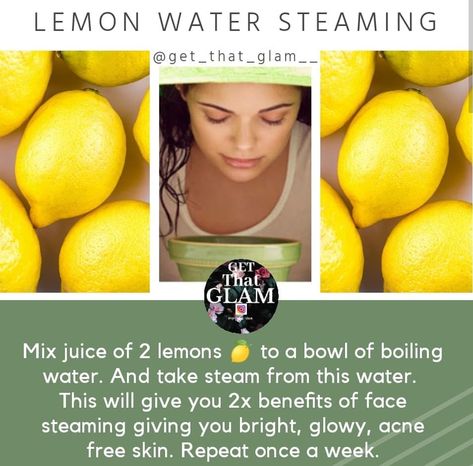 Lemon On Face, Face Steaming, Essential Oils Diy, Acne Free Skin, Face Tips, Diy Skin Care Routine, Skin And Makeup, Korean Skincare Routine, Acne Free