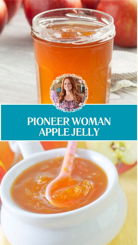 Pioneer Woman Apple Jelly Apple Jelly With Pectin, Apple Jelly From Scraps, Apple Jelly Recipe Easy With Apple Juice, Spiced Apple Jelly Recipe, Scrap Apple Jelly, Homemade Apple Jelly Recipe, Apple Jelly From Peels And Cores, Apple Jelly Recipe Canning, Apple Jelly From Juice