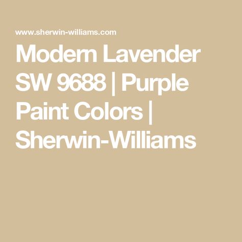 Modern Lavender SW 9688 | Purple Paint Colors | Sherwin-Williams Sherwin Williams Purple Bedroom, Sherwin Williams Light Lavender Paint, Sherwin Williams Novel Lilac, Sherwin Williams Inspired Lilac, Lavender Paint Colors, Purple Paint Color, Sherman Williams Paint, Sherwin Williams Potentially Purple, Purple Paint Colors