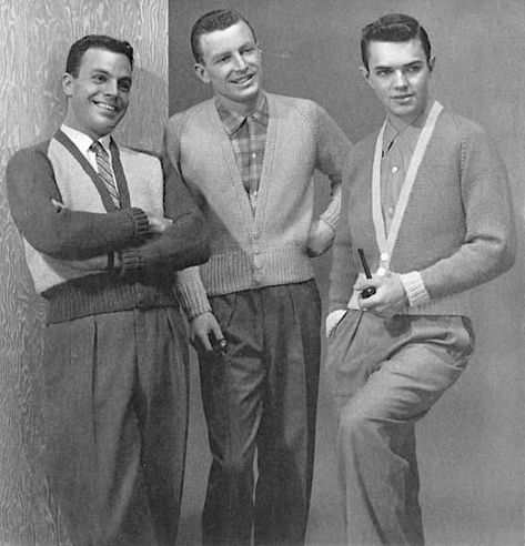 Fifties Fashion Fix: Men’s Sweaters of the 50’s! – Retro Dee's Guide to the Best Era Ever 1950s Mens Fashion Casual, 50s Fashion Men, 1950s Fashion Men, 1950s Fashion Menswear, 1950s Casual, 1950s Mens Fashion, 1950s Mens, 1950 Fashion, Fifties Fashion