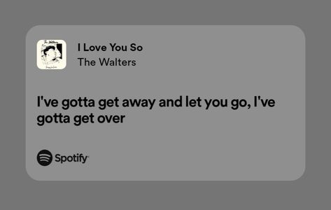 the walters i love you so | spotify lyrics I Love You So Lyrics, I Love You So Spotify, I Love You So The Walters, Deep Lyrics, Love Yourself Lyrics, Spotify Lyrics, Please And Thank You, Trust Issues, Spotify Playlist