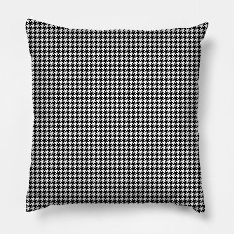 Classic Vintage Black and White Houndstooth Pattern Houndstooth Pillows, Vintage Black And White, Black And White Pattern, Pattern Pillow, Dog Teeth, White Houndstooth, Houndstooth Pattern, Pillow Pattern, Classic Vintage