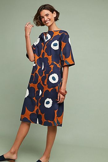 Marimekko Dress, Looks Style, Floral Midi Dress, Wholesale Fashion, A Dress, Dress Patterns, Look Fashion, African Fashion, Shift Dress