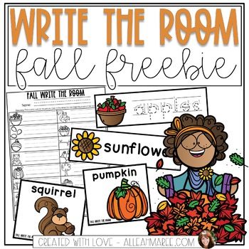 Fall Write The Room, Writing Center Preschool, Thanksgiving Writing Activity, Writing Center Kindergarten, Letter Centers, Writing Center Activities, Thanksgiving Writing, Kindergarten Freebies, Fall Writing