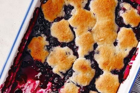 Julia Turshen's Berry and Buttermilk Cobbler | Kitchn Cobbler Topping, Berry Cobbler, Buttermilk Recipes, Small Victories, Fresh Cherries, Cobbler Recipes, Desserts To Make, Easy Baking Recipes, Almond Recipes