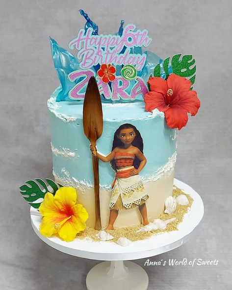 #cake #cakedecorating #cakeart #cakedecor #cakesdecor Moana Cake Ideas, Moana Cake Design, Moana Birthday Party Cake, Moana Birthday Cake, Moana Cake, Oreo Buttercream, Moana Birthday Party, Happy 6th Birthday, Kids Blouse Designs