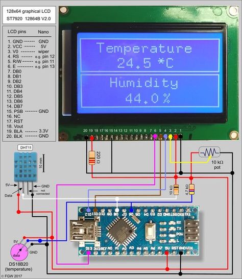 by Floris Wouterlood – The Netherlands – August 11, 2017 Summary Graphic 128×64 LCD displays are based on (monochrome) LCD technology, yet they offer interesting graphical capabilities b… Arduino Display, Arduino Controller, Arduino Lcd, Controller Display, Arduino Modules, Esp8266 Arduino, Arduino Projects Diy, Arduino Programming, Arduino Robot