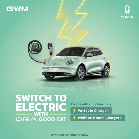 Electric Car Poster Design, Electric Vehicle Creative Ads, Ev Car Ads, Electric Car Advertising, Car Advertising Design Creative, Electric Car Poster, Car Ads Creative Advertising, Car Creative Ads, Car Social Media Post