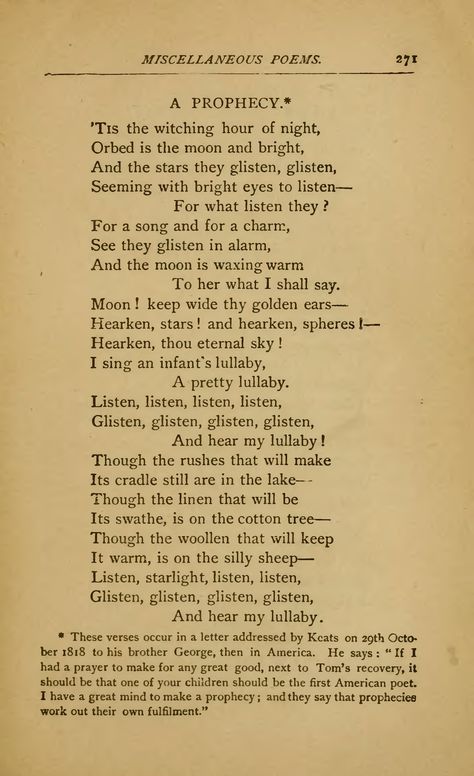 Page:Keats - Poetical Works, DeWolfe, 1884.djvu/287 - Wikisource, the free online library Keats Poetry, Keats Poems, Letter Addressing, Free Online Library, Books Cover, Soul Poetry, Vintage Book Cover, Dead Poets Society, American Poets