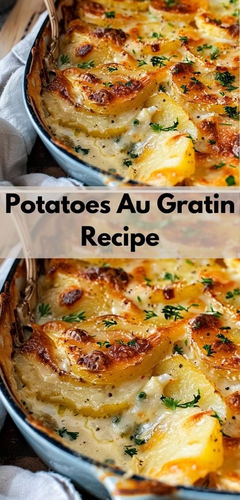 Looking for easy dinner recipes? Try our Potatoes Au Gratin Recipe. It’s a fantastic addition to your potato recipes and ideal for side dishes and family dinners. Southern Foods, Au Gratin Potato Recipes, Potatoes Baked, Gratin Potatoes, Au Gratin Recipes, Scalloped Potatoes Cheesy, Potatoes Au Gratin, Potato Gratin, Potato Recipe