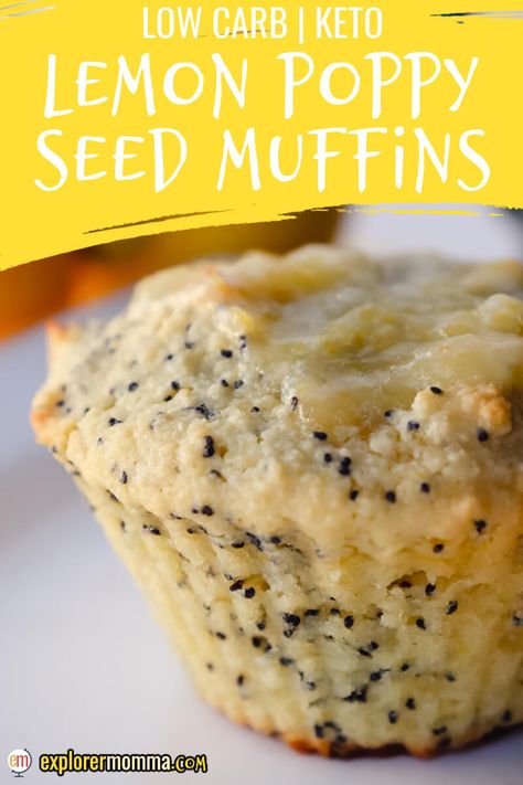 Organic Desserts, Keto Muffin Recipe, Poppyseed Muffins, Lemon Poppy Seed Muffins, Keto Board, Keto Muffins, The Boiled Egg Diet, Keto Cakes, Keto Cupcakes