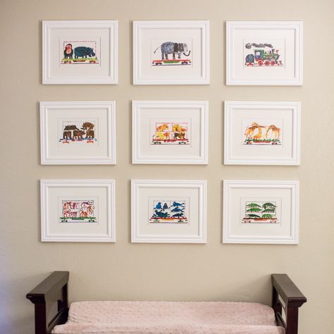 Nursery Wall Decor - Eric Carle 1, 2, 3, To The Zoo Flash Cards from Anthropologie.  Love the zoo animal illustrations! Eric Carle Nursery, Nursery Planning, Storybook Baby Shower, Basement Playroom, Baby Nursery Themes, Eric Carle, Toddler Bedrooms, Kids' Book, Bedroom Styles