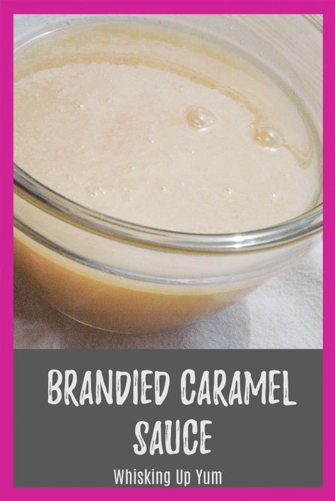 Easy homemade brandied caramel sauce recipe is delicious! Step by step instructions make this caramel sauce simple to make! Great topping for chocolate desserts and ice cream! ♥ Whisking Up Yum #homemadecaramelsauce #icecreamtopping #boozydessert #whiskingupyum Holiday Pies Recipes, Caramel Sauce Recipe, Creative Dessert Recipes, Frosting Recipes Easy, Chocolate Frosting Recipes, Caramel Recipes Sauce, Potluck Party, Chocolate Souffle, Homemade Caramel Sauce