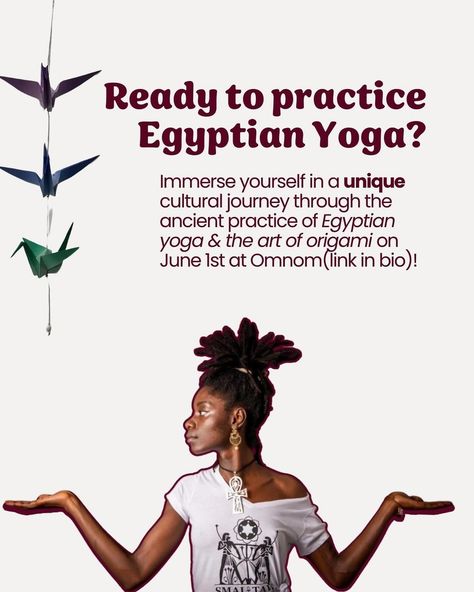 🧘🏽�‍♂️✨ Discover the Ancient Wisdom of Egyptian Yoga! ✨ Did you know that yoga also has roots in ancient Egypt? Egyptian Yoga, also known as Kemetic Yoga™, is a spiritual and physical practice that dates back thousands of years. It focuses on the alignment of body, mind, and spirit through controlled breathing, meditation, and fluid movements inspired by the wisdom of the Gods and Goddesses. Benefits of Egyptian Yoga: 🌟 Enhances physical strength and flexibility 🌟 Promotes mental clarity and... Egyptian Yoga, Kemetic Yoga, Breathing Meditation, Physical Strength, The Wisdom, Mental Clarity, Ancient Wisdom, Gods And Goddesses, Ancient Egypt