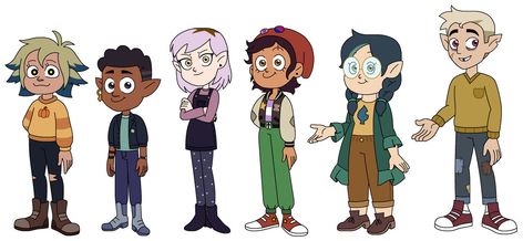 The Hexside Squad, Toh Season 3 Fanart, Hunter Toh Season 3, Hexside Squad, Toh Season 3, Superhero Duos, Disney Doors, Dragon House, Disney Concept Art