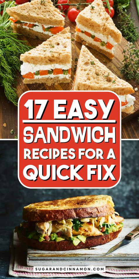 Satisfy your hunger fast with these easy sandwich recipes! 🥪❤️ Perfect for busy days, these quick fixes are loaded with flavor and creativity. Enjoy a delicious meal in minutes! Be sure to save this pin for your next sandwich craving! 💖💫 Not Boring Sandwiches, Light Sandwich Ideas, Lunch Sandwiches Cold, Company Sandwiches, Easy Sandwiches For Lunch, Simple Sandwiches Lunch, Easy Lunch Sandwiches, Quick Sandwich Ideas, Sandwich Recipes Cold