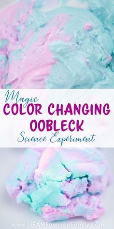 magic color changing oobleck science experiment Oobleck Experiment, Oobleck Recipe, Chemistry For Kids, Science Camp, Kid Science, Science Rules, Stem Classroom, Chemistry Experiments, Kid Experiments