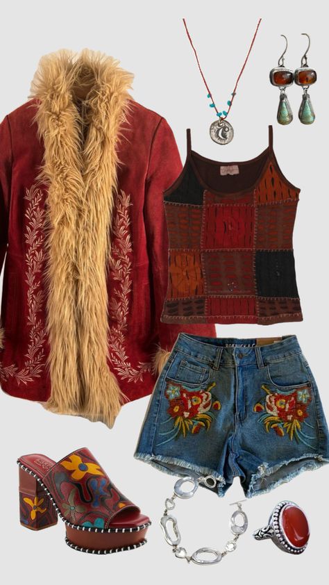 70s inspired outfit #outfitinspo #vintage #70s #70saesthetic #70sfashion 70s Teen Fashion, 70s Winter Outfits, 70s Outfits Aesthetic, 70s Winter, 70s Inspired Outfits, Outfits 70s, 70s Inspired Fashion, 70s Outfits, 70’s Fashion