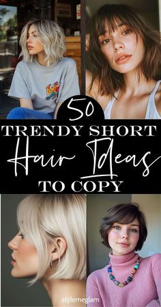 Short Haircuts You Can Still Put In A Ponytail, Limp Hair Hairstyles, Short Hairstyle Women In 30s, Bangs And Short Hair Shoulder Length, Short Haircuts Middle Part, Short Haircuts For Women In Their 30s, Short Hair Money Piece Bangs, Edgy Short Hair Styles For Women, Styling Short Hair Women