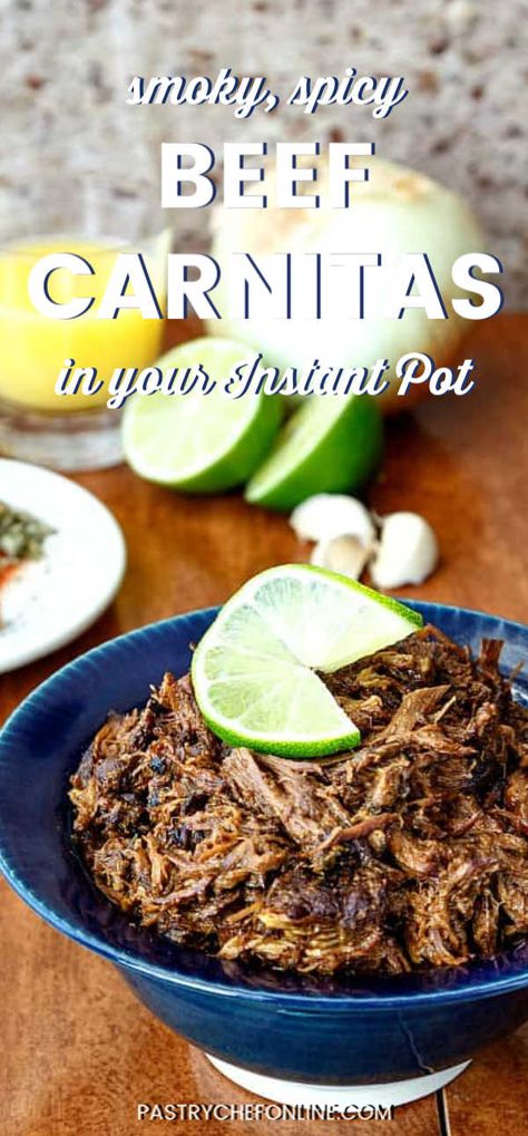 Beef Carnitas, Shredded Beef Recipe, Vegetarian Tacos Recipes, Chipotle Powder, Shredded Beef Tacos, Taco Filling, Grilled Chicken Tacos, Spicy Corn, Mexican Beef