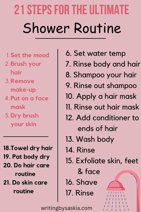 shower routine
shower routine steps
self-care shower routine Routine To Smell Good, Shower Routine Steps, To Smell Good, Routine Printable, Shower Tips, Face Routine, Moms Night, Shower Skin Care, Body Care Routine