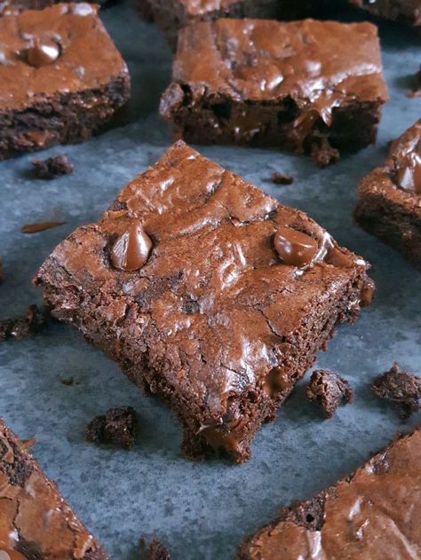 Fudge Brownies From Scratch, Brown Sugar Brownies, Homemade Fudge Brownies, Brown Sugar Fudge, Cocoa Powder Brownies, Cocoa Powder Recipes, Homemade Fudge Recipes, Brownies From Scratch, Banana Brownies