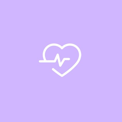 Purple Medical Aesthetic, Purple Health Icon, Health App Icon, Homescreen Background, Icon Widget, Health Icon, Aesthetic Purple, Galaxy Samsung, Lighting Logo