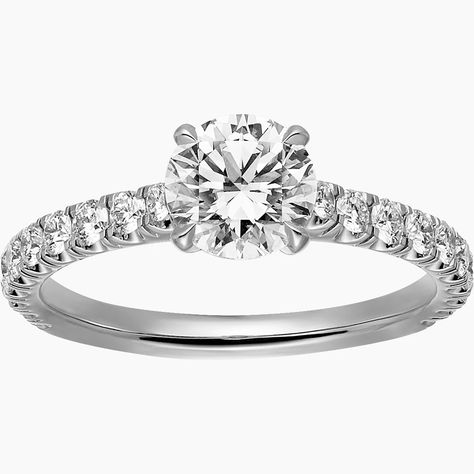 CRN4761400 - Solitaire 1895 - Platinum, diamonds - Cartier Cartier Engagement Ring Solitaire, Cartier 1895, Cartier Wedding Rings, White Gold Wedding Rings, Perfect Life, Cartier Ring, Solitaire Engagement Ring, Brilliant Cut Diamond, Solitaire Ring