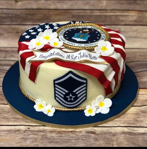 Air Force Cake, Promotion Cake, Promotion Celebration, Military Cake, Grad Party Decorations, States In America, Retirement Parties, Cake Shop, Grad Parties