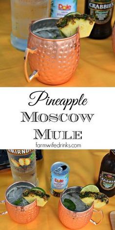 A Pineapple Moscow Mule combines the crisp flavors of the ginger beer with sweetness from the pineapple for the perfect summer beer cocktail. Pineapple Moscow Mule, Moscow Mule Recipe, Beer Cocktail, Summer Beer, Mule Recipe, Jello Shot, Beer Cocktails, Alcohol Drink Recipes, Drinks Alcohol Recipes