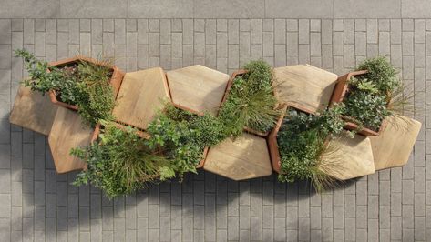 Gallery of City Clusters / Butler Wiltshire - 17 Urban Planters, Commercial Planters, Planter Bench, Urban Tree, Outside Room, Retail Concepts, Landscape Architecture Design, 3dprinting Design, Urban Furniture