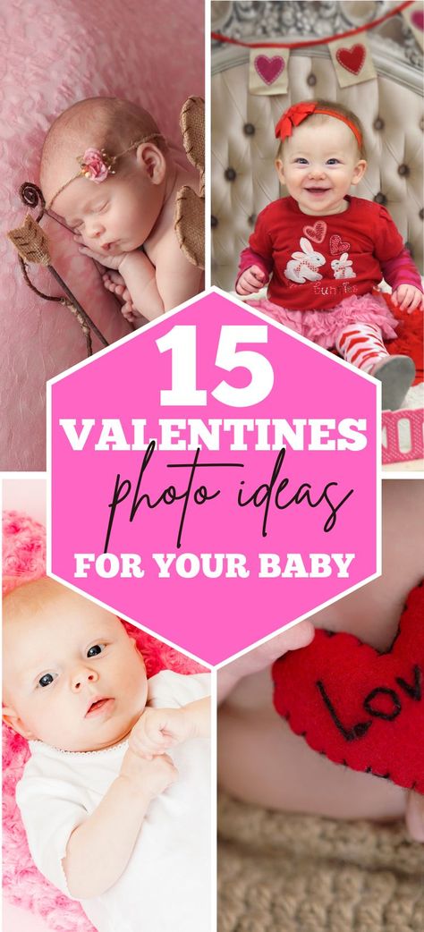 Valentine’s Day Diy Photoshoot, One Month Valentines Day Baby, Kids Valentine Photoshoot Picture Ideas, Valentine Infant Photos, Valentine’s Day Gift From Baby, Diy Valentines Pictures Baby, Toddler Valentines Pictures, Valentines Baby Announcement Photoshoot, Valentines Day Newborn Photoshoot