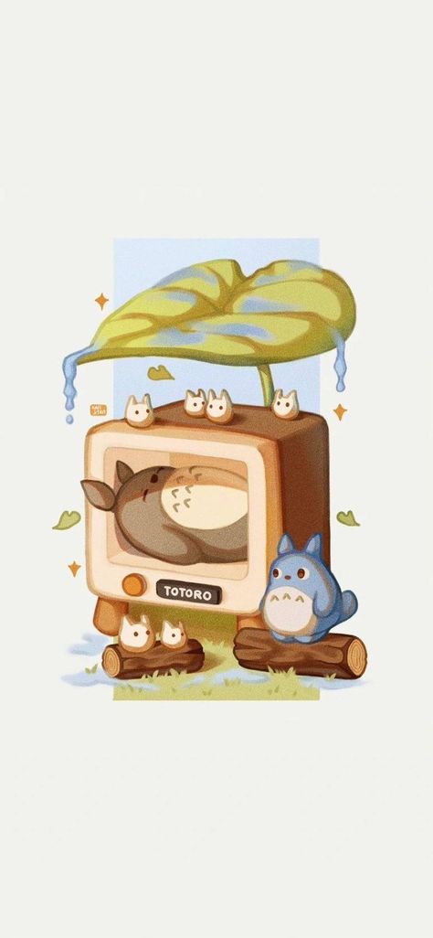 Totoro Fanart, Totoro Art, Ghibli Fanart, Ghibli Studios, Studio Ghibli Fanart, Ghibli Artwork, Isometric Art, Hello Kitty Drawing, Art And Drawing