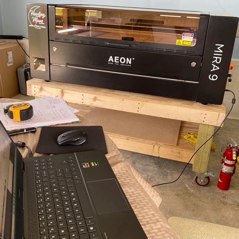 Laser Engraver Work Table, How To Start A Laser Engraving Business, Mira 9 Laser, Creality Laser Falcon, Printer Laser, Office Setup, Laser Cut Files, Start Up, Laser Engraving