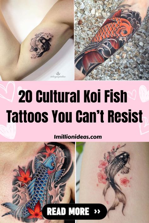 Finding the proper tattoo piece is crucial because getting one does not happen overnight. Fortunately, getting a tattoo of a koi fish… Black Koi Tattoo, Resist Tattoo, Koi Fish Tattoos, Japanese Koi Fish Tattoo, Red Carp, Coy Fish, Yin Yang Tattoos, Koi Tattoo, Koi Fish Tattoo