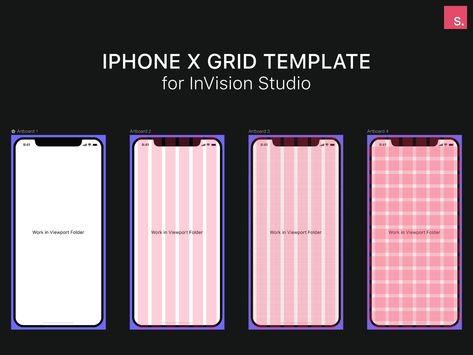 Iphone X Mockup & Grid Template - InVision Studio Freebie by Shahen Algoo Ios Design Guidelines, Grid Design Layout, Ux Design Principles, Ui Design Principles, Grid Template, Web Design Ux Ui, App Design Layout, Wireframe Design, Page Layout Design