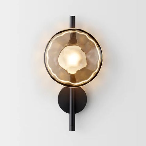 Type Wall Light – Tudo And Co French Country Interiors, Contemporary Wall Lights, Black Wall Lights, Bedside Wall Lights, Loft Stil, Glass Wall Lights, Metal Lamp, Grey Glass, Black Wall