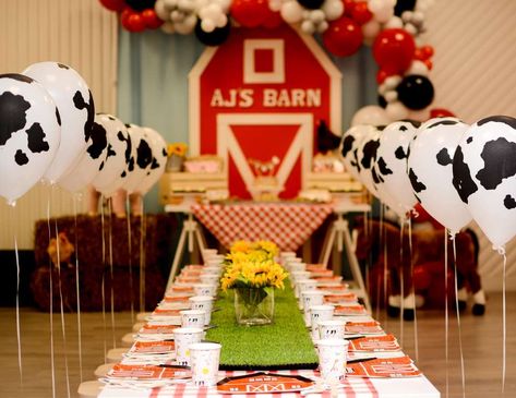 Old Macdonald Birthday, Farm Birthday Party Ideas, Mcdonalds Birthday Party, Farmyard Party, Barnyard Bash, 2nd Birthday Party For Boys, Farm Themed Party, Barnyard Birthday Party, Farm Theme Birthday