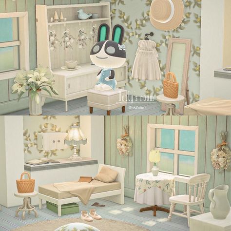 Acnh Blue Interior, Acnh Blue Bedroom, Grandma Core Acnh, Animal Crossing House Interior Ideas, Acnh Bedroom Design, Acnh Wallpaper Designs, Acnh Bedroom, Acnh Wallpaper, Acnh Rooms