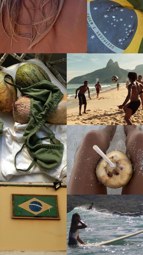 brazil #summer #brazil #moodboard Brazil Trip Aesthetic, Brazil Instagram Pictures, Brazil Color Palette, Brazil Summer Aesthetic, Brazil Party, Brazil Festival, Brazil Pictures, Brazil Vibes, Brazil Core