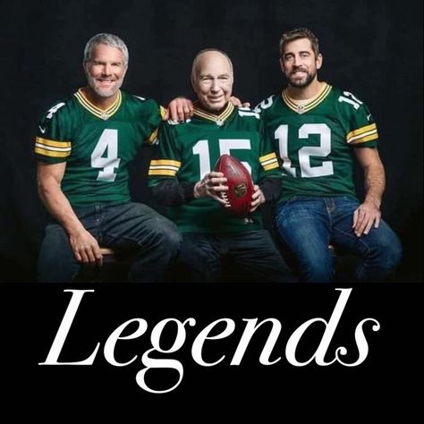 Brett Favre, Bart Starr and Aaron Rodgers Green Bay Packers Wallpaper, Green Bay Packers Players, Green Bay Packers Vintage, Green Packers, Packers Baby, Bart Starr, Go Packers, Green Bay Packers Logo, Green Bay Packers Fans