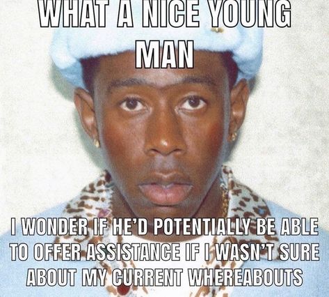 Tyler Baudelaire, Tyler The Creator Wallpaper, Gap Teeth, Morgan Freeman, T Baby, Tyler The Creator, Music Memes, Funny Meme, Video Editor