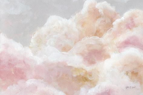 size: 18x12in Art Print: Dreaming in Clouds Ethereal by Yvette St. Amant : Pink Ethereal Aesthetic, Sea Beast, Cloud Ceiling, Ceiling Painting, Ethereal Aesthetic, Pink Clouds, Art Collage Wall, Ethereal Art, Room Posters