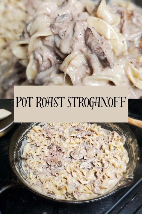 Stroganoff With Leftover Roast, Beef Stroganoff Pot Roast, Leftover Pot Roast Beef Stroganoff, Beef Stroganoff Leftover Roast, Leftover Roast Beef Stroganoff, Mississippi Pot Roast Leftover Ideas, Leftover Pot Roast Stroganoff, Beef Stroganoff With Leftover Roast, Rump Roast Leftover Recipes