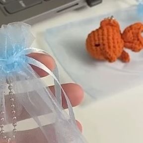 45K views · 9.9K likes | Daily Crochet and knitting on Instagram: "Making a DIY goldfish crochet keychain🐠 Comment your thoughts • tag a friend💭 @brilliantknits - daily crochet art🧶 Artist: @jollyhour.official" Goldfish Crochet, Crochet Goldfish, Crochet And Knitting, Crochet Keychain, Crochet Art, Anime Scenery Wallpaper, Scenery Wallpaper, Tag A Friend, Goldfish