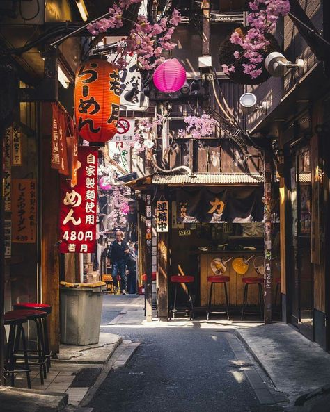 It doesn't matter where you go in Japan - you'll find beauty down every street and around every corner! Where does it rank on your bucket list?   Thanks @_losttraveller for this beautiful photo on Instagram! Walking Down The Street, Japan Street, Japan Photography, Japon Illustration, Cultural Architecture, Japan Aesthetic, Aesthetic Japan, Japanese Architecture, Japanese Aesthetic