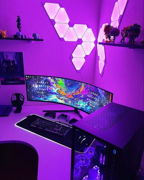 Subscribe to our youtube channel for more exclusive gaming setups videos🤠🕹🎮🖥👾���💦👀‼️💜💜💜💜💜💜💜💜💜💜💜💜💜💜💜💜💜💜💜💜💜💜💜💜💜💜💜 . Save, Follow us and @noriy.ko on insta!!📲 . #gamingroom #setupwars #gamingstation #desksetup #desktop #deskorganization #roomdecoration #gameroom #gamer #playstation #gamingsetup #gaming #setup #pc #wallpaper Kawaii Nintendo Switch, Pink Switch, Kawaii Nintendo, Nintendo Switch Controller, Setup Pc, Setup Inspiration, Best Gaming Setup, Gaming Setups, Gaming Station