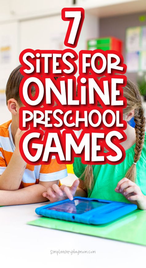 Tutoring Preschoolers, Preschool Computer Activities, Classroom Screen, Tutoring Online, Fun Sites, Free Educational Websites, Computer Games For Kids, Educational Games For Preschoolers, Learning Games For Preschoolers