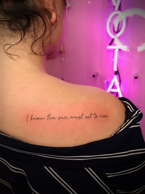 Coldplay Paradise Tattoo, The Sun Must Set To Rise Tattoo, Coldplay Lyrics Tattoo, Coldplay Inspired Tattoo, Serious Tattoos, Coldplay Tattoo, Coldplay Quotes, Ny Tattoo, Tattoo Frases